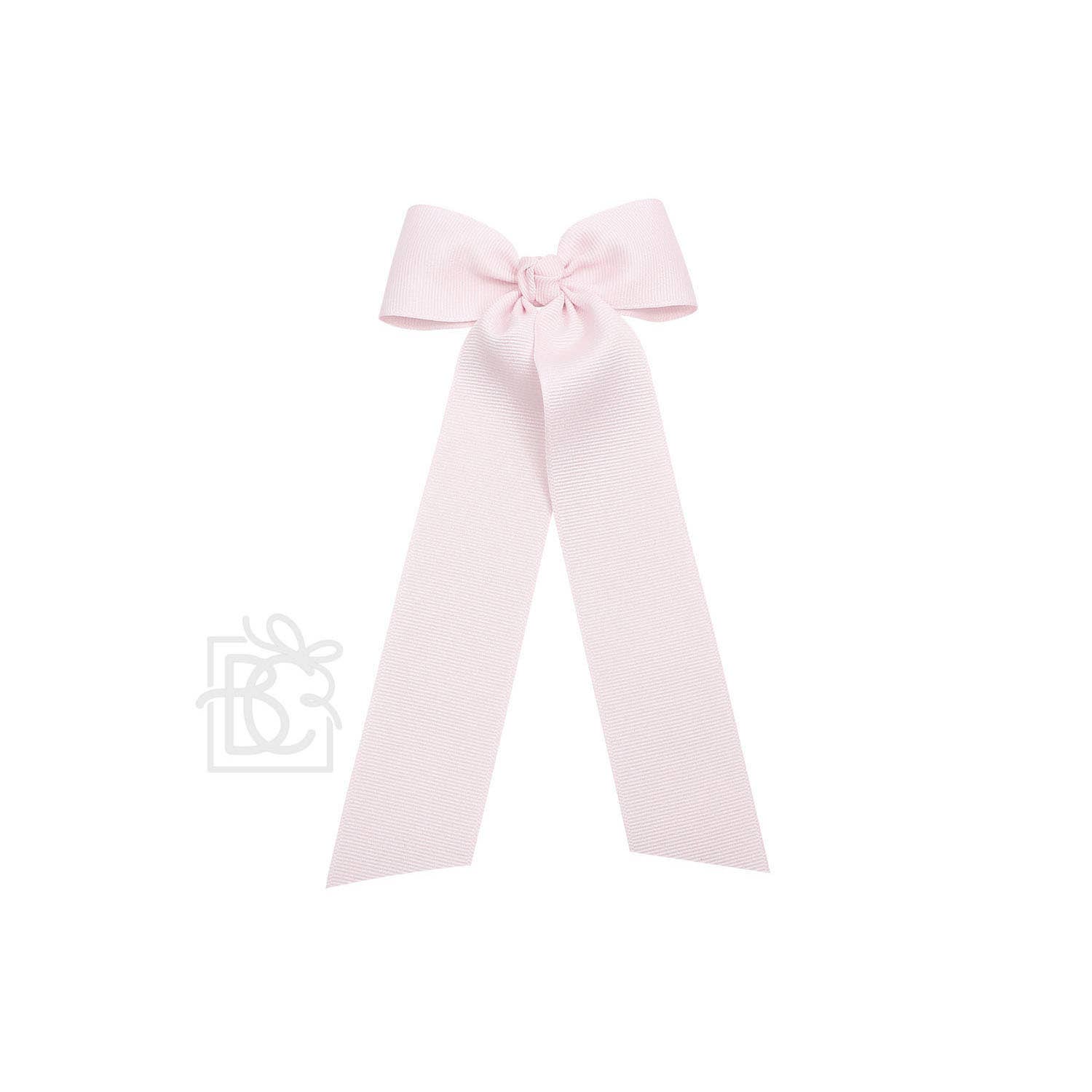 Beyond Creations, LLC - Wholesale Hair Bow - Kids - FLAT BOW W/ 7" STREAMERS ON ALLIGATOR CLIP25