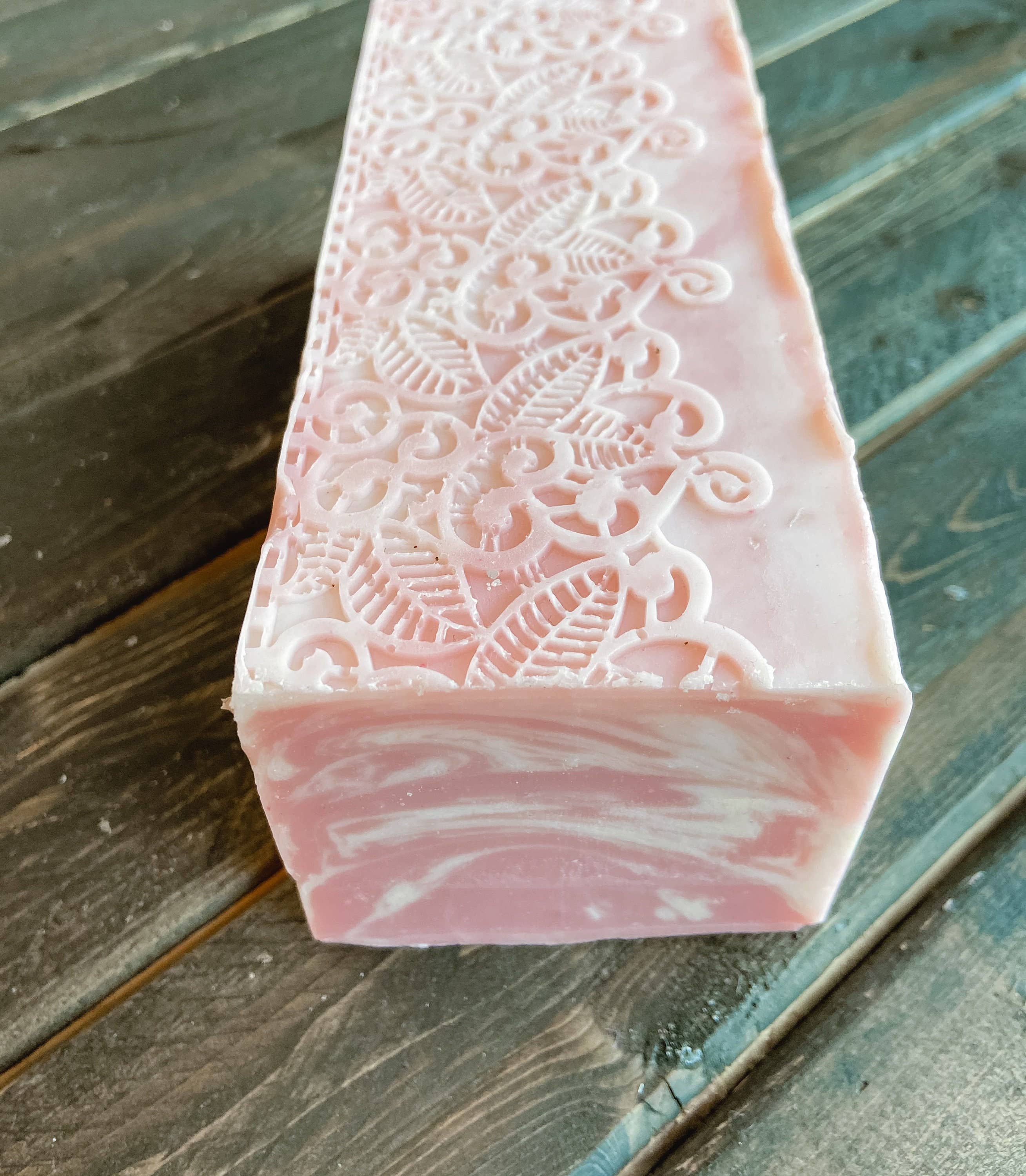 Sacred Lore - Wholesale Bar Soap - Prosecco & Raspberry Soap, Lace Top Soap, Handmade Cold3