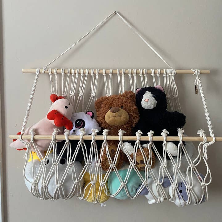 Macra-Made With Love – wholesale Toy storage box – Kids & baby – Macramé Nursery Toy Hammock9