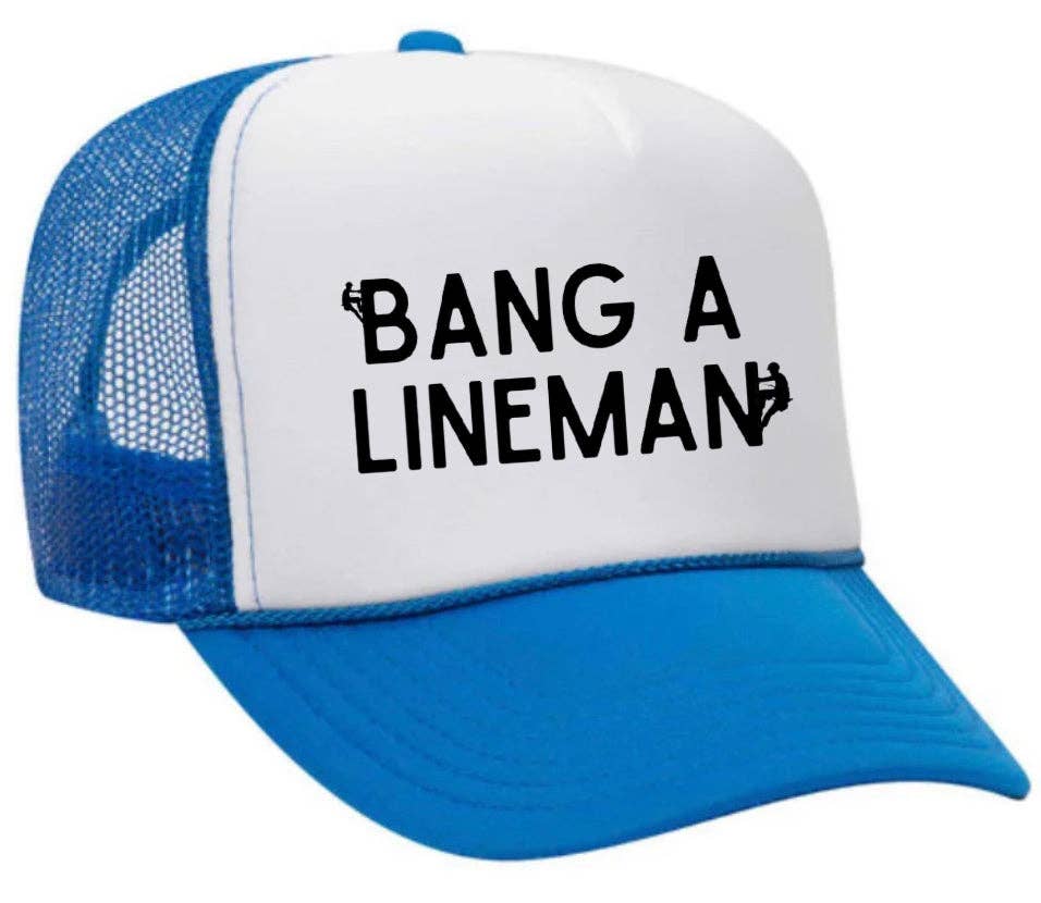 Inappropriate Trucker Hats - Vendita all'ingrosso Cappellino  da camionista - Unisex - Cappello da camionista Bang A Lineman29
