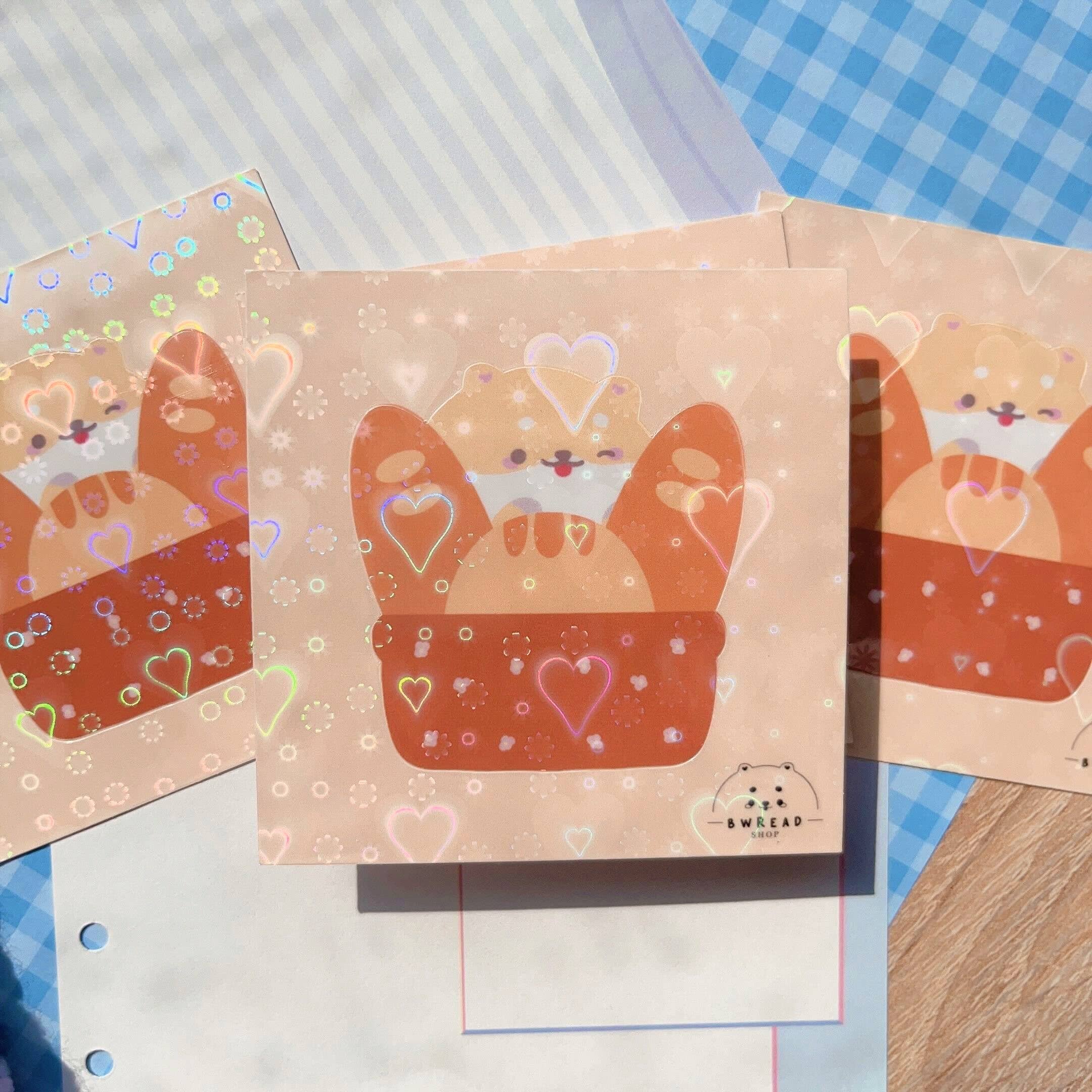 Bwread Shop - Wholesale Sticker - Cute Shiba Bread Bakery Sticker1
