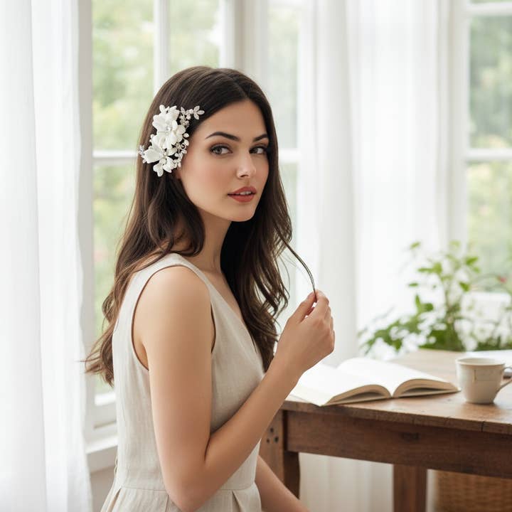 COLEÇÃO SASSB - FAROL FAYE VINTAGE ROSA - PRATA por atacado de Athena Bridal Jewellery