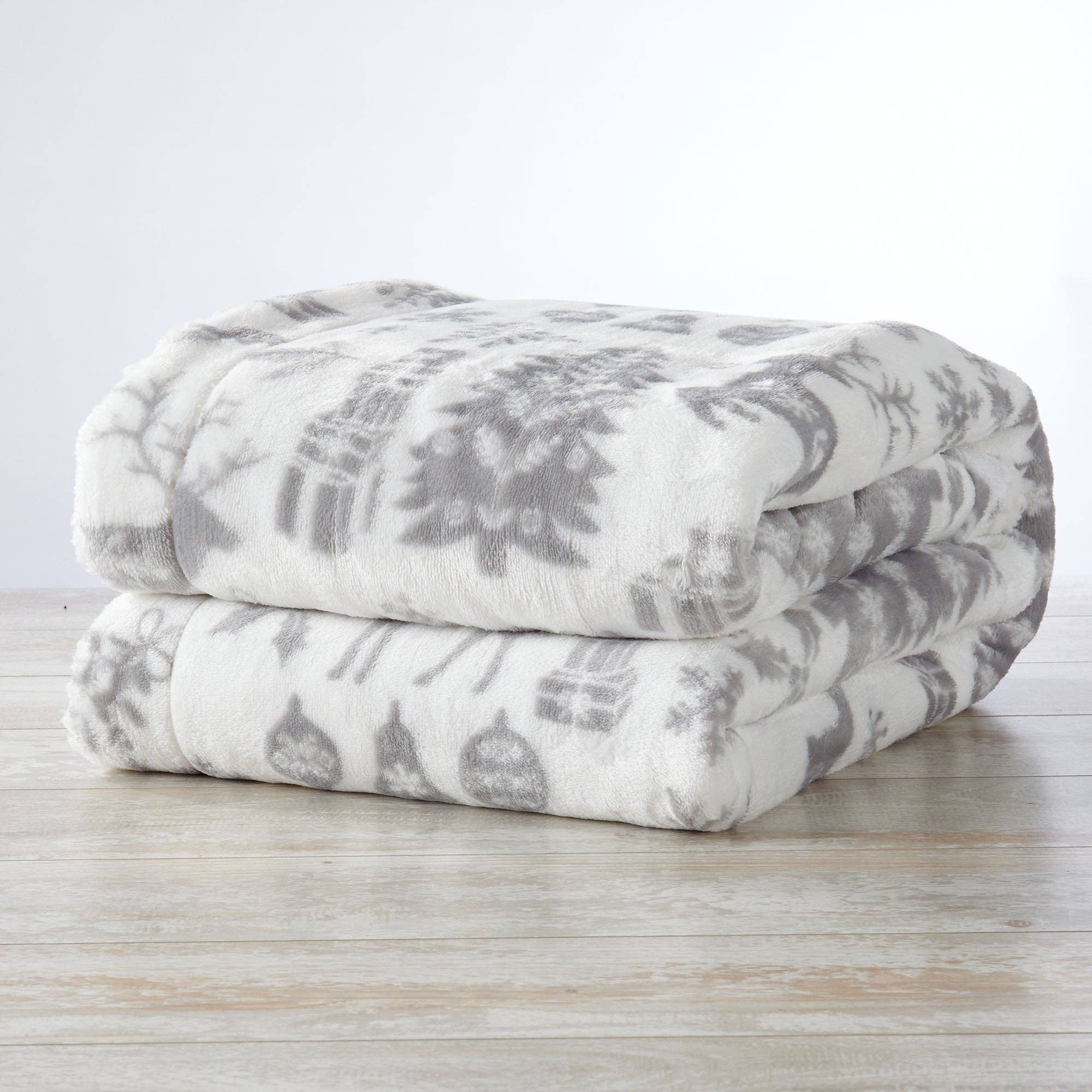 BH Collective - Wholesale Throw Blanket - Throw Blanket - Holiday Printed Sherpa - Eve Collection10