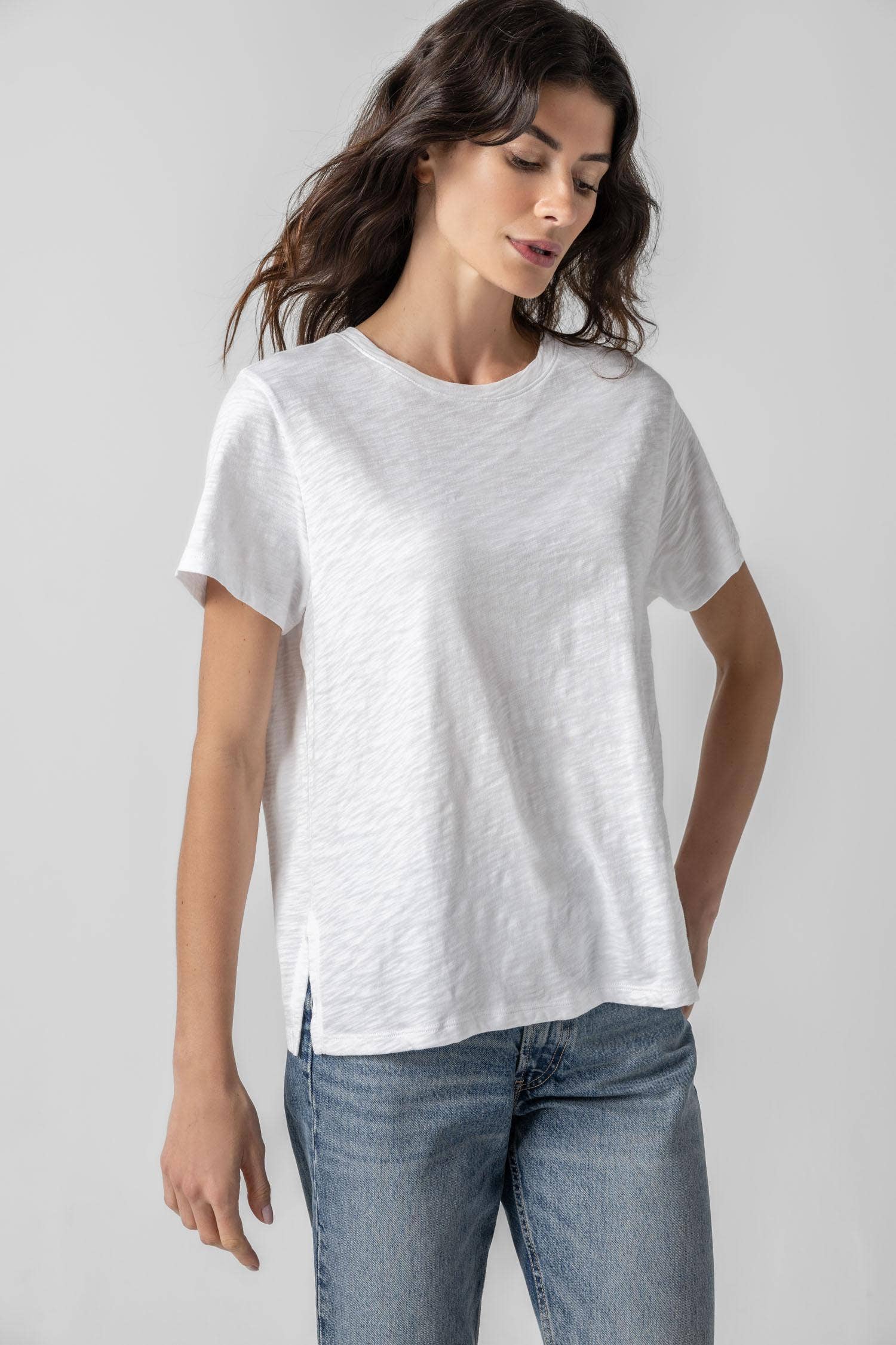 Boyfriend Tee - White for wholesale on Faire2