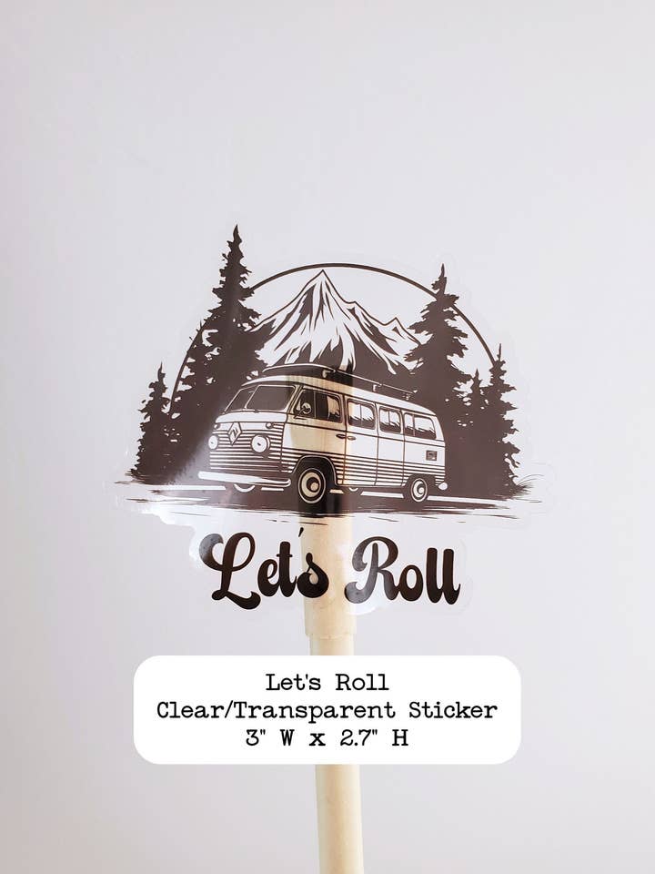 Lass uns klare Vinyl-Aufkleber rollen für den Großhandel von Fig Tree Works