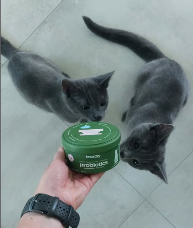 Treatsy - Vendita all'ingrosso Integratore per animali domestici - Gatti - Integratore probiotico per gatti | Consigliato dai veterinari | Pesce e pollo11