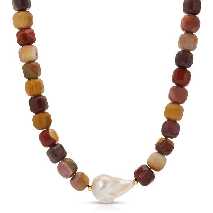 Maris Mookaite Barok Perlehalskæde for engroshandel hos Jūratė Los Angeles