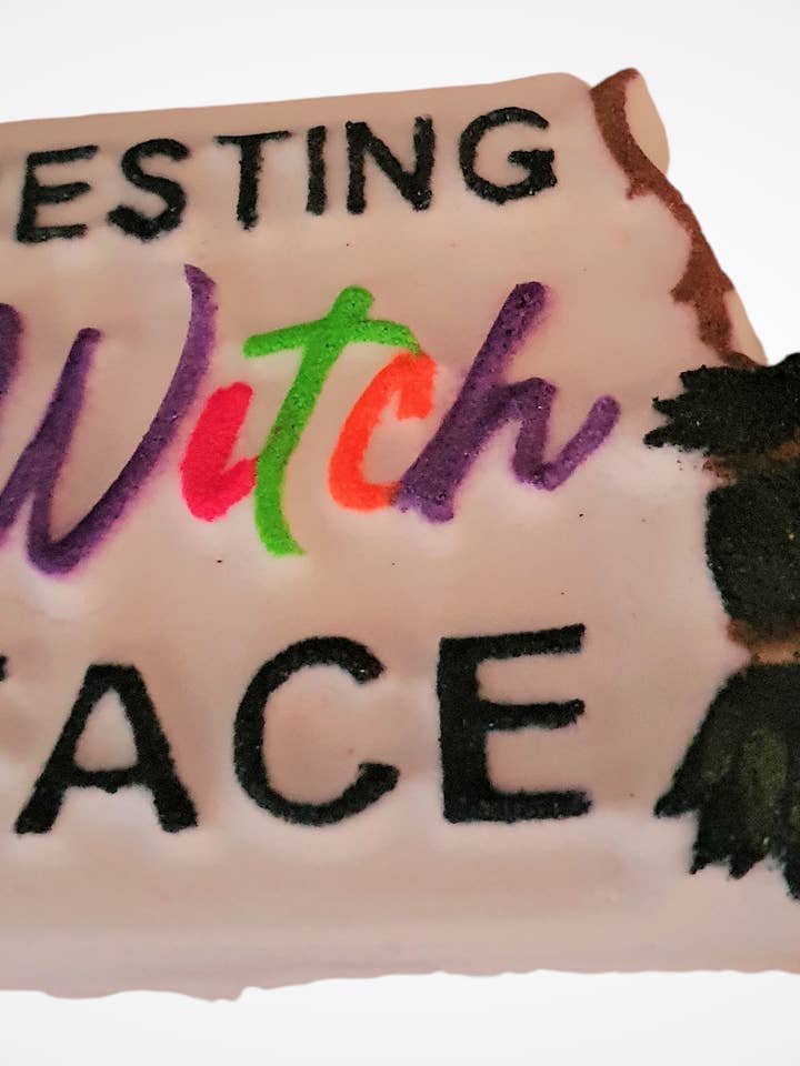 Resting Witch Face Bath Bomb Mould for wholesale by BBHP Moulds