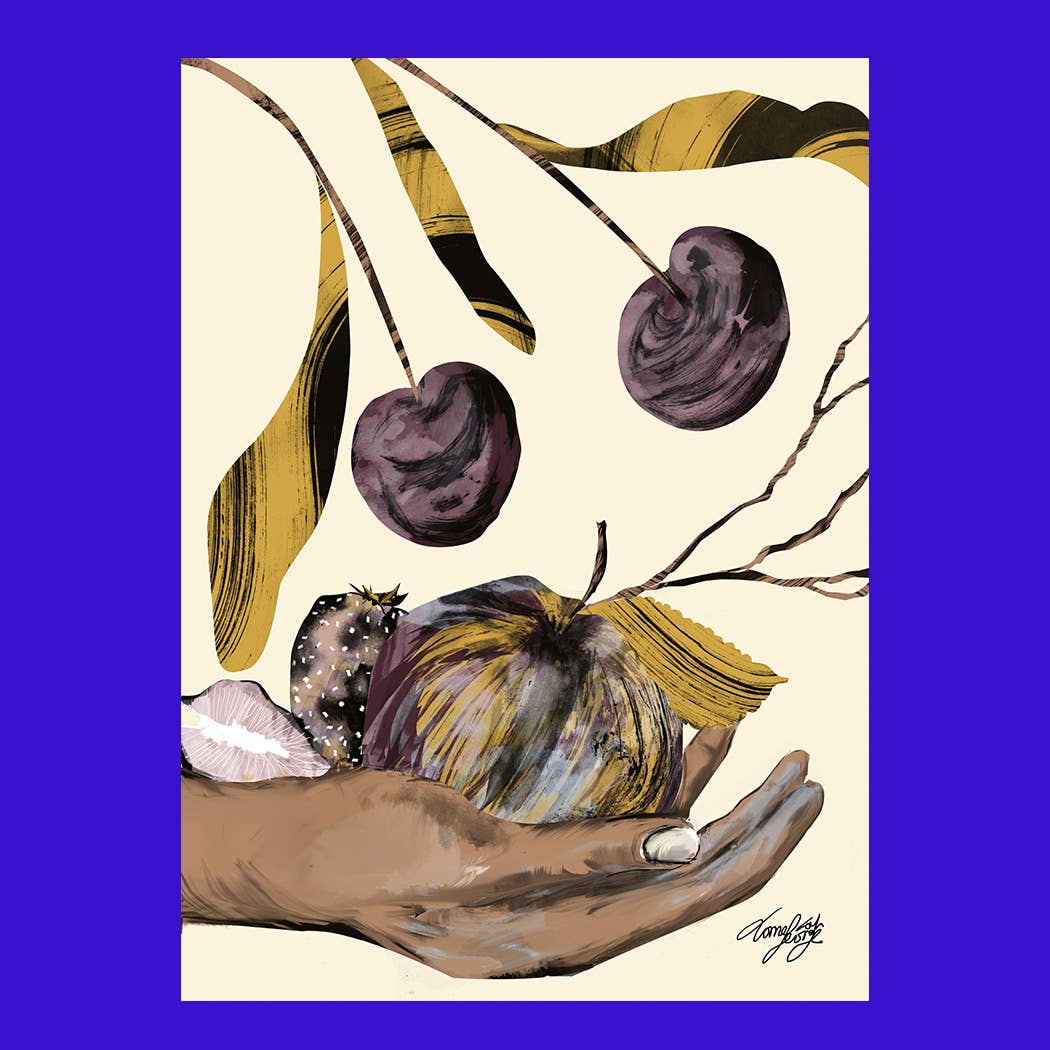 Tomekah George - Wholesale Art Print - Kitchen Art Print, Fruit Wall Art, Pastel Print (A3)1