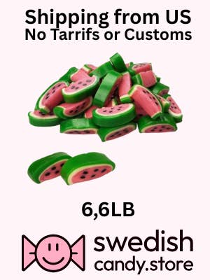 Watermelon Licorice Slices 6.6LB Swedish Candy for wholesale by Swedishcandy.store US