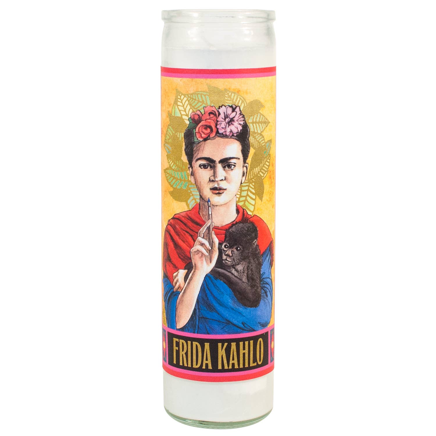 Unemployed Philosophers Guild - Wholesale Jar/Filled Candle - Kahlo Secular Saint Candle1
