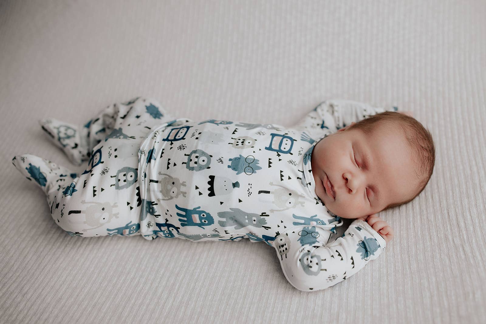 Three Little Tots – Conjunto de pijama - Crianças por atacado – Monstro de Halloween Jammies Criança Pjs e Lougewear3