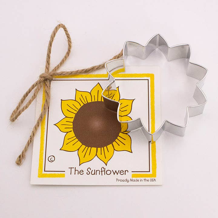 Sunflower Cookie Cutter for wholesale by Ann Clark