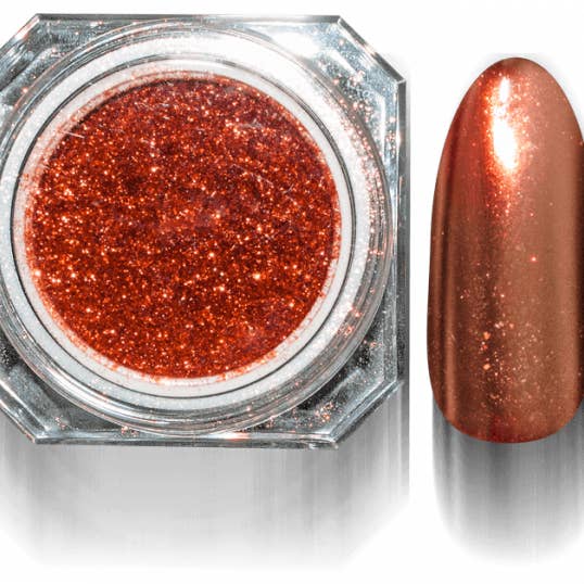 Polvo cromado espejo, cobre, 2 g. para venta al por mayor de HOLLYWOOD NAILS