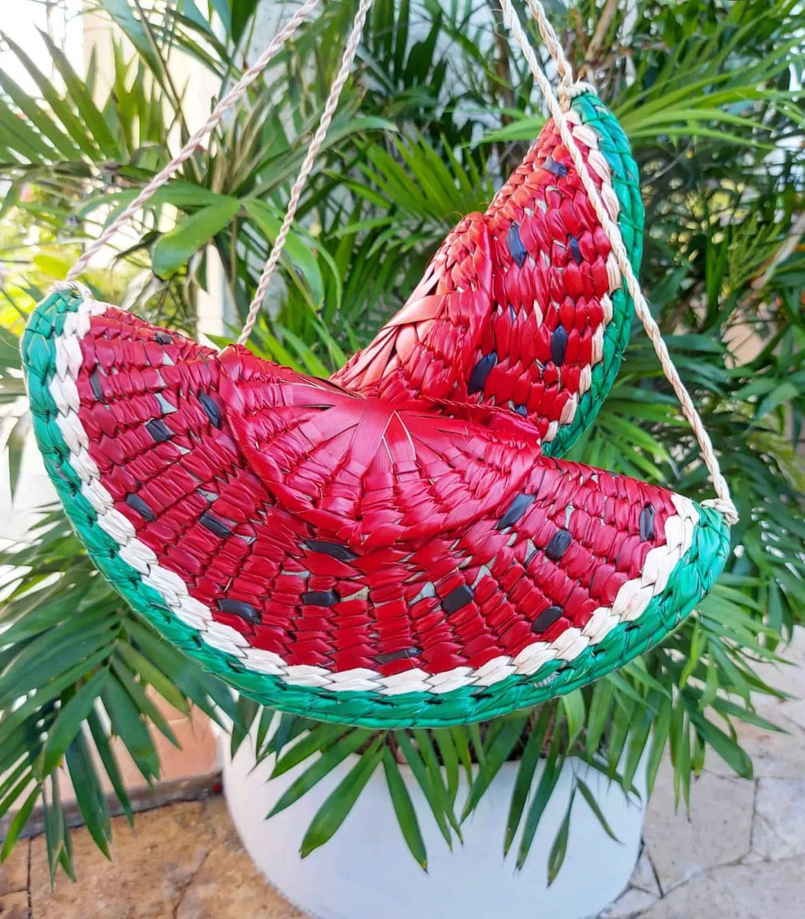 The Faria - Venta al por mayor Bolsa de playa - Bolso de paja de sandía / Bolso de sandía6