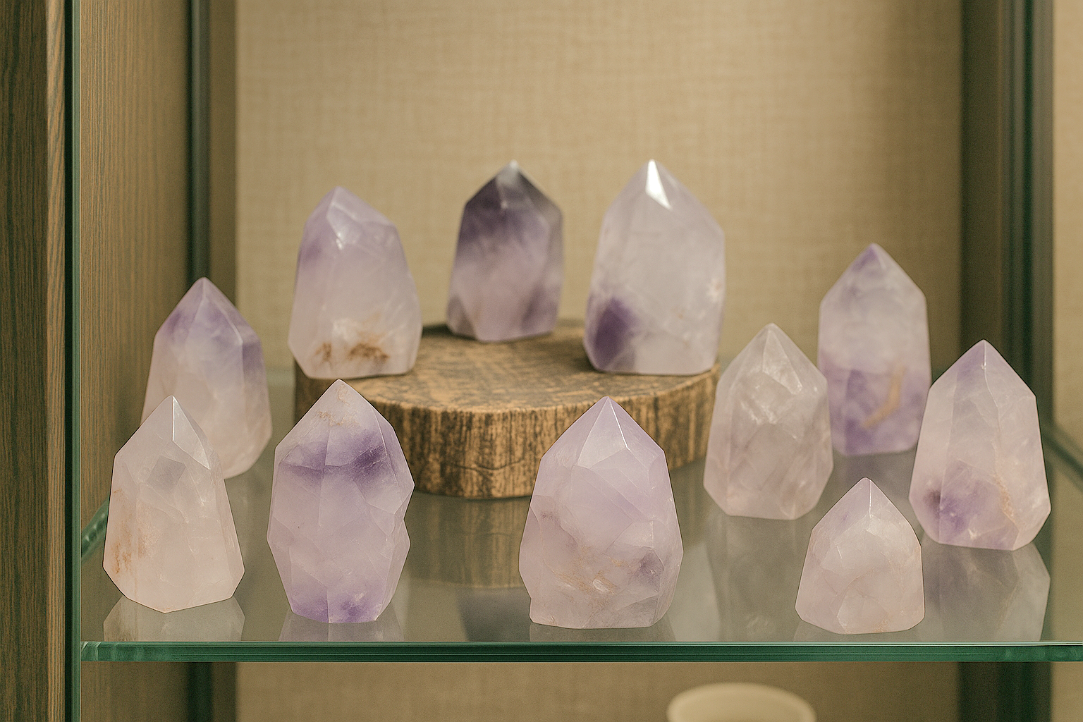 Distinction Crystals – Engroshandel Spirituelle sten og krystaller – Phantom Ametyst Kvarts Krystal 100-150g0