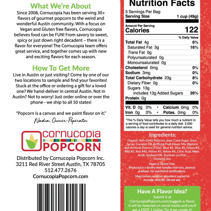 Cornucopia Popcorn - Wholesale Popcorn - Gourmet Popcorn Bundle Deal- 120 Signature Bags10