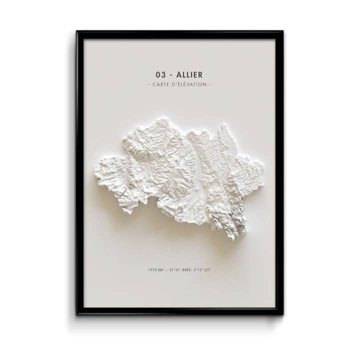 Finke - Wholesale Map - Allier Elevation Map
