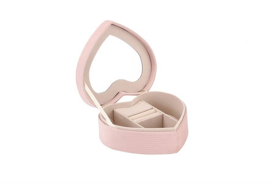 Nima Accessories Inc - Vendita all'ingrosso Portagioie/organizer per gioielli - Portagioie donna a forma di cuore rosa3