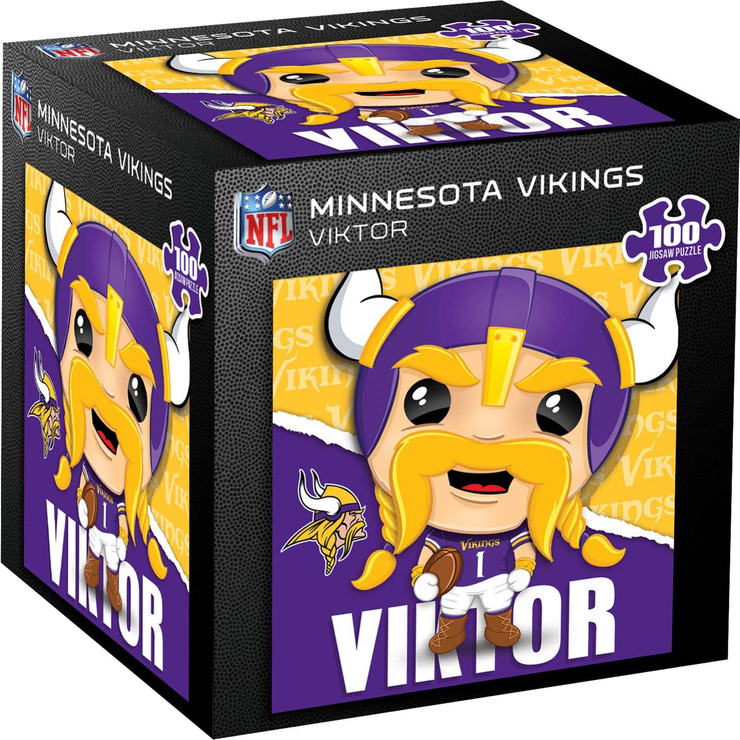 Masterpieces Puzzles - Wholesale Puzzle - Adult - Minnesota Vikings - NFL Mascot 100 Piece Jigsaw Puzzle0
