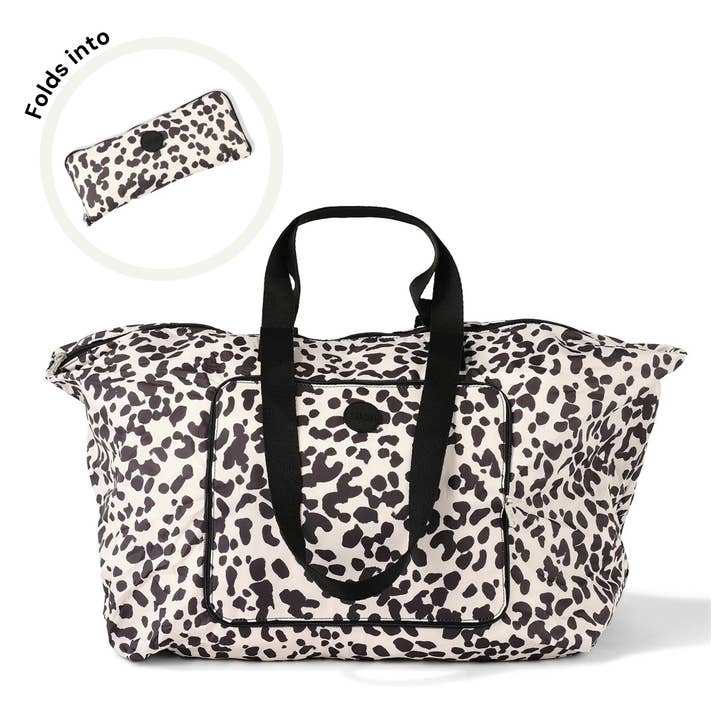 OiOi - Wholesale Tote bag – Women's - Fold-Up Tote - Leopard
