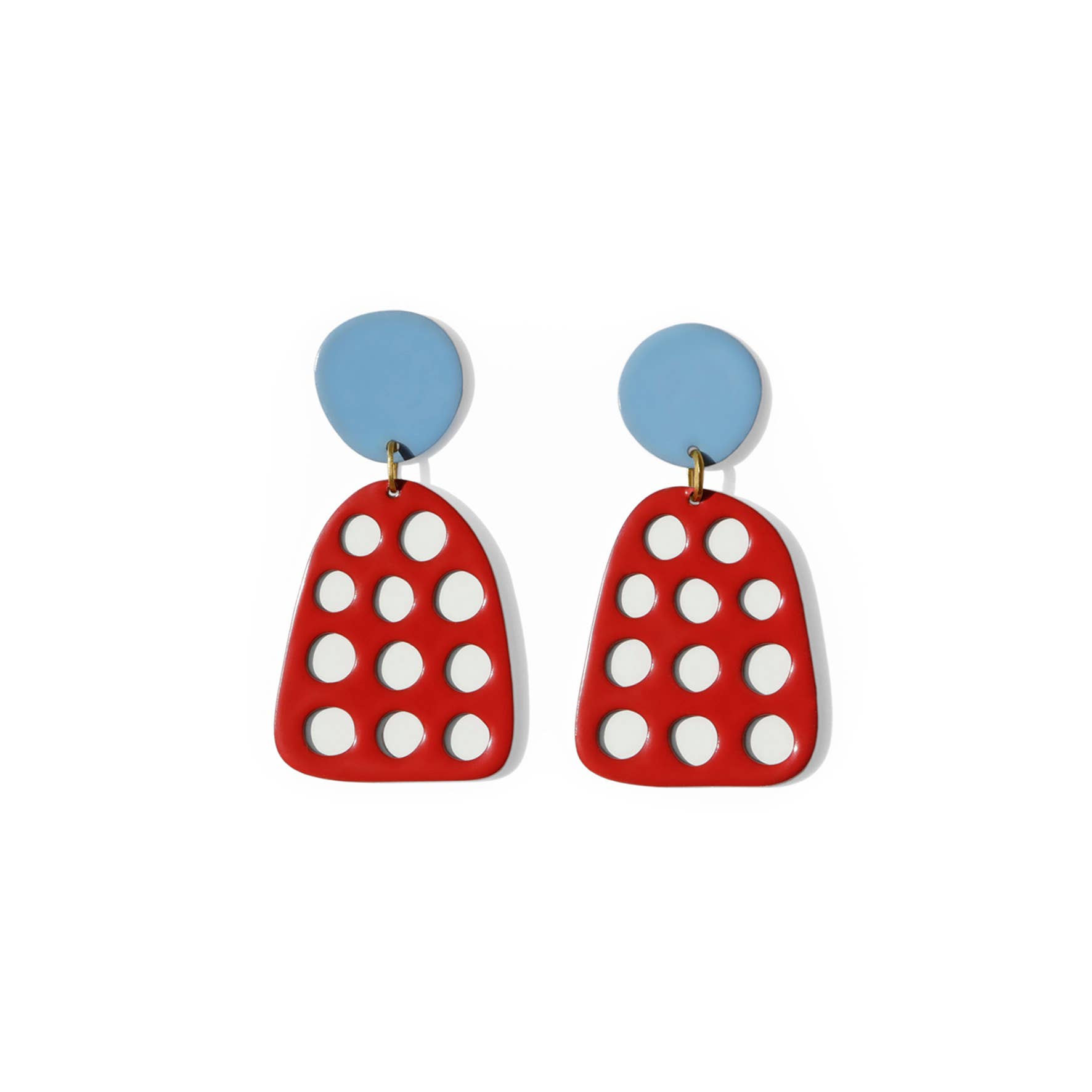 ISUWA Jewelry - Wholesale Hangende/ronde oorbellen - Dots Oorbellen – Artistiek Kleurenontwerp3