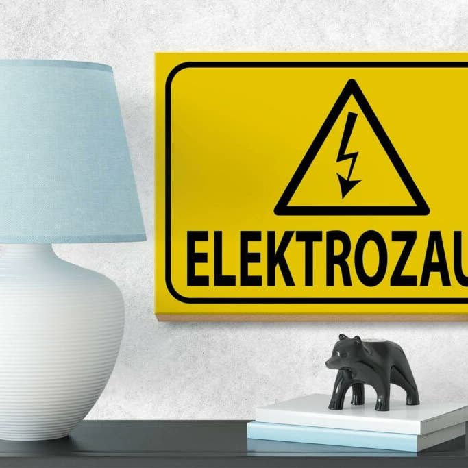 Femer - Wholesale Sign - wooden sign notice 18x12cm electric fence warning sign caution sign wooden sign3