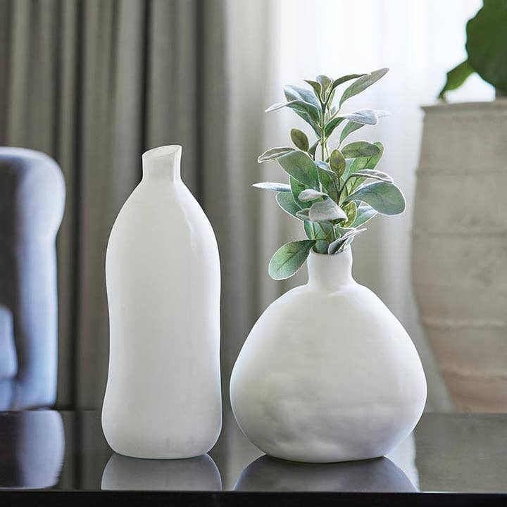 Angle - Wholesale Vase - Matte Short Wide Vase