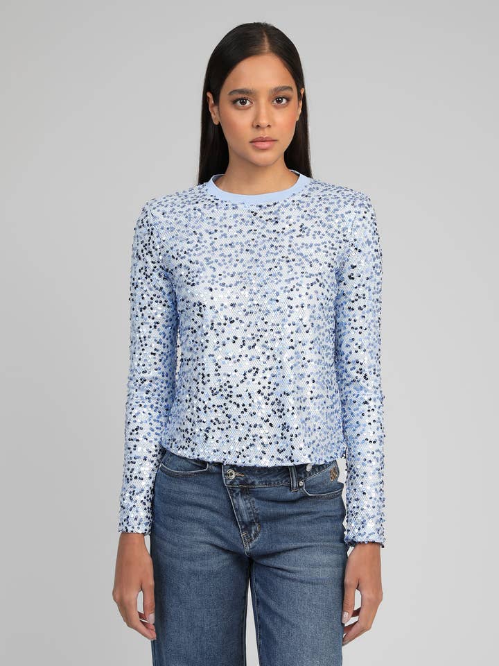 T-SHIRT ABELIA bleu pour la vente par An'ge