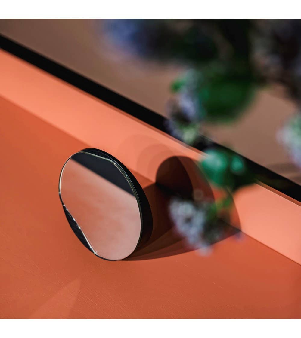 NAMUOS - Wholesale Makeup Mirror - Small makeup mirror PUDDLE - Black painted oak3