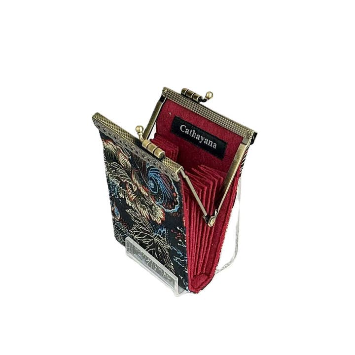 Cathayana - Wholesale Card Holder - Women's - Floral Brocade RFID Card Holder7