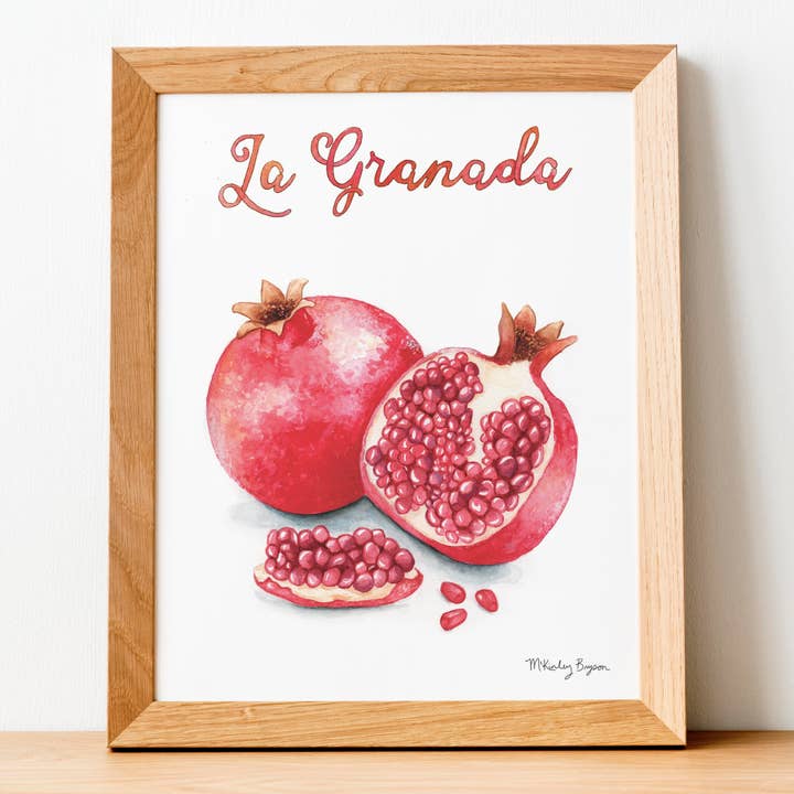 La Granada | Stampa ad acquerello per la vendita all'ingrosso da parte di Lucky Bat Paper Co.