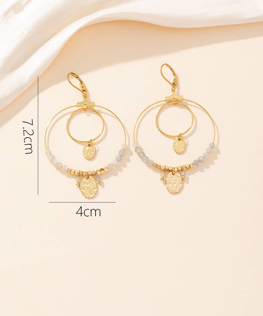Blossom bijoux – wholesale Dangle earrings – 24BOA010 Steel Sleeper Earrings0