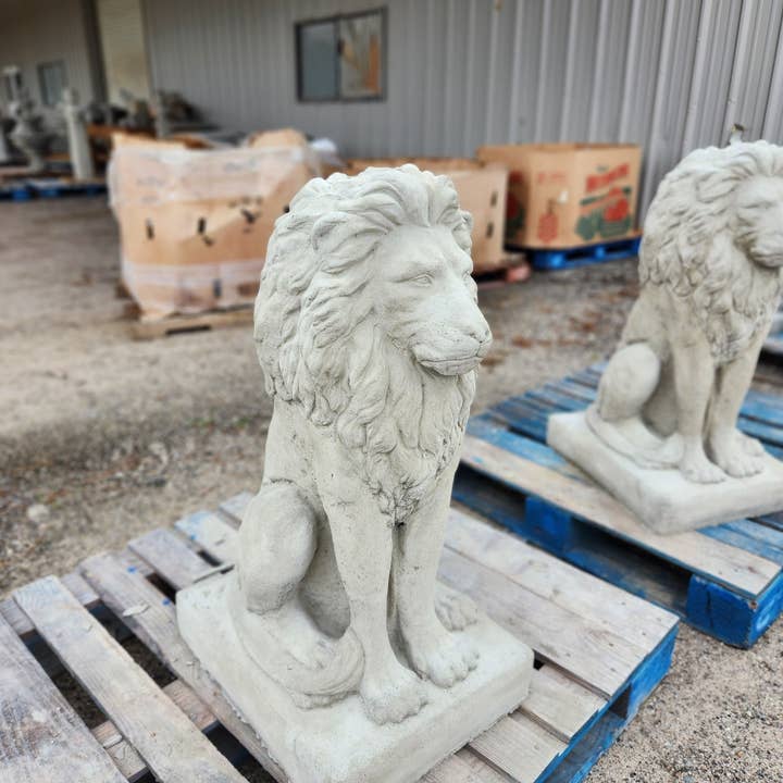 Selcouth Home - Venta al por mayor Escultura - Estatua de león de Concrete Estate10