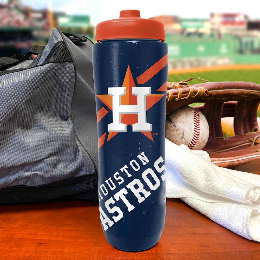 Party Animal, Inc. - Wholesale Water Bottle - Houston Astros Squeezy Water Bottle1