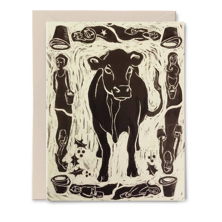 Maids-a-Milking - Set di 6 carte - serie J. Chowning per la vendita all'ingrosso da parte di Apricity Press