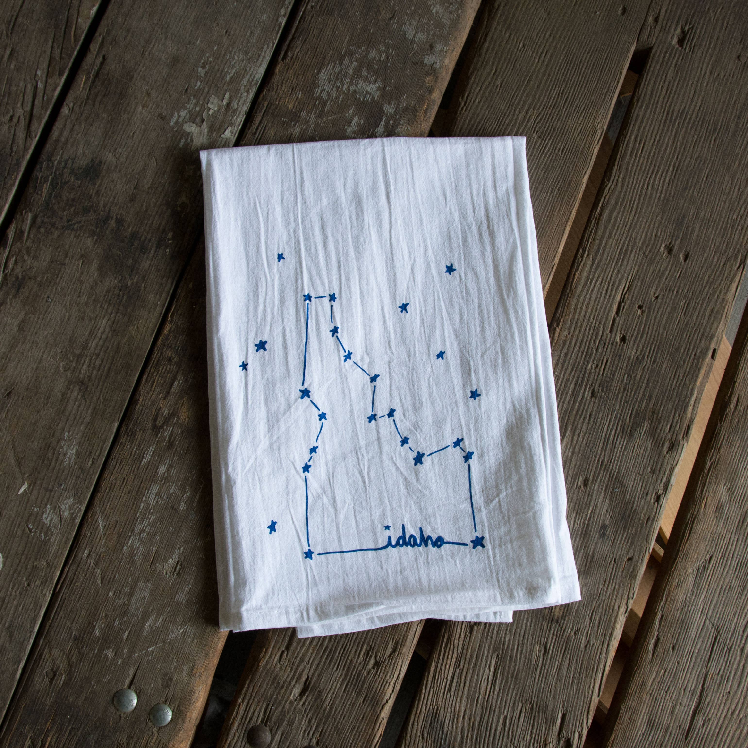 Ladybug Press - Vente Torchons - Idaho Constellation Torchon sérigraphié2