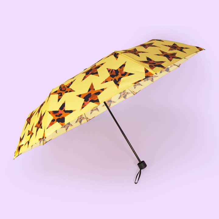 Leopard Star Umbrella for wholesale by Eleanor Bowmer