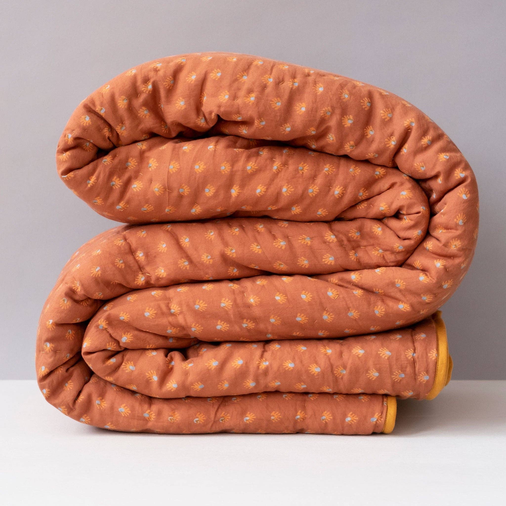 Graymarket Design - Vente Courtepointe - Courtepointe Aja Terracotta Tangerine0