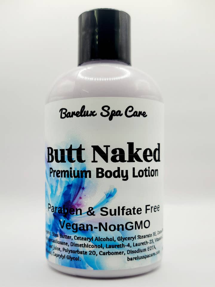 Butt Naked Body Lotion for wholesale by Barelux Spa Care