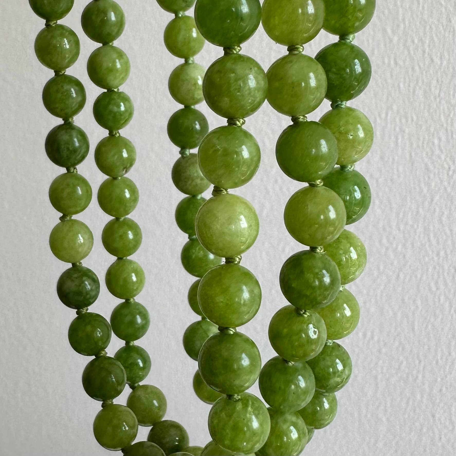 Anokhi Green | Handmade Gemstone Jewelry - Wholesale Beaded/Pearl Necklace - Jade Necklace | Green Round Beads | Green Gemstone Jewelry0