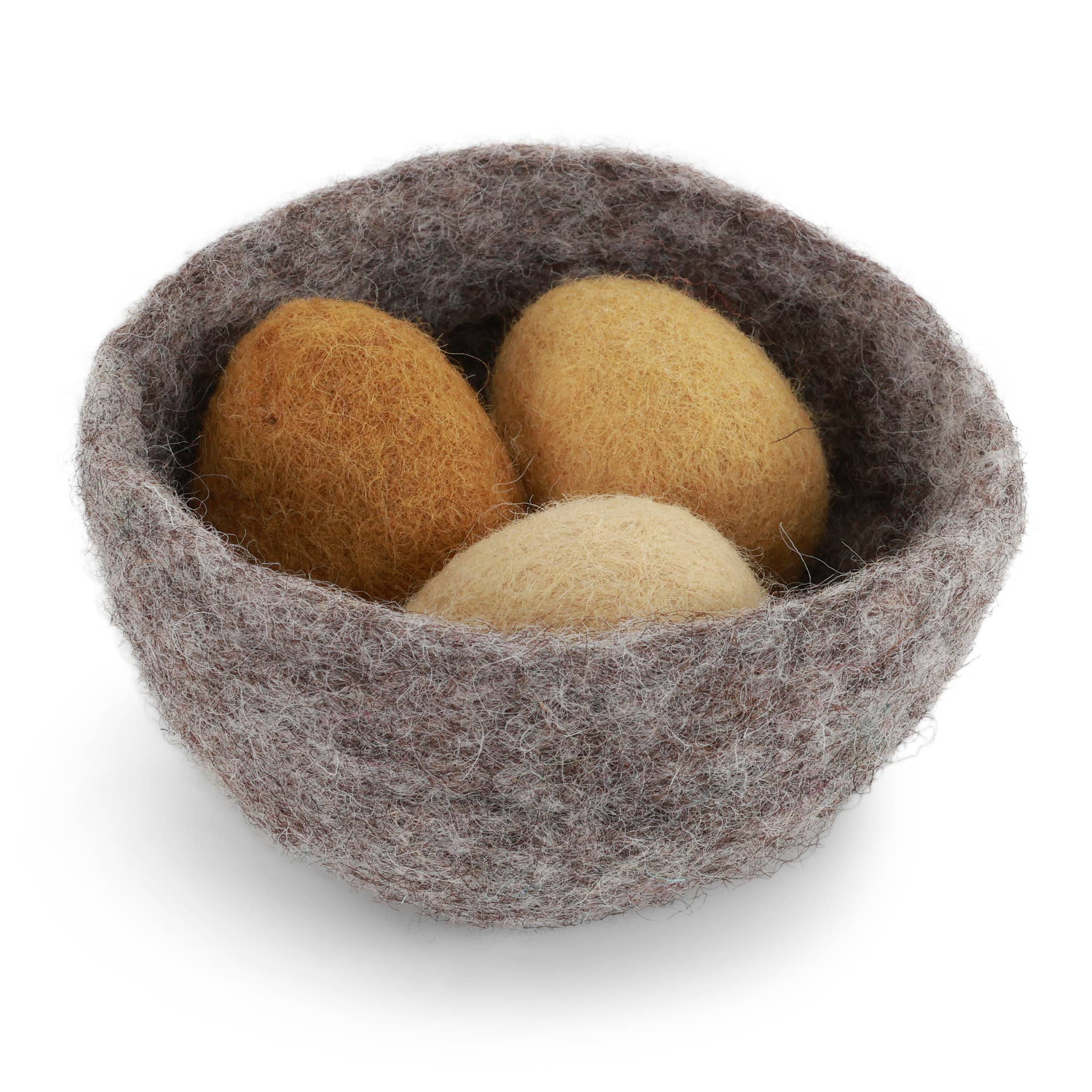 Gry and Sif - Vente Objets de décoration - Grand nid aux œufs jaunes0