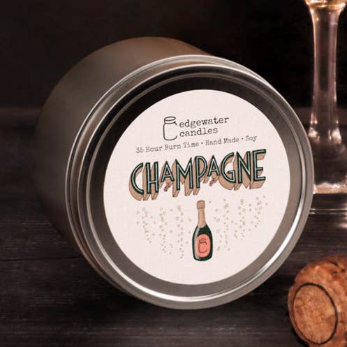 Lata de viagem - champanhe por atacado de Edgewater Candles