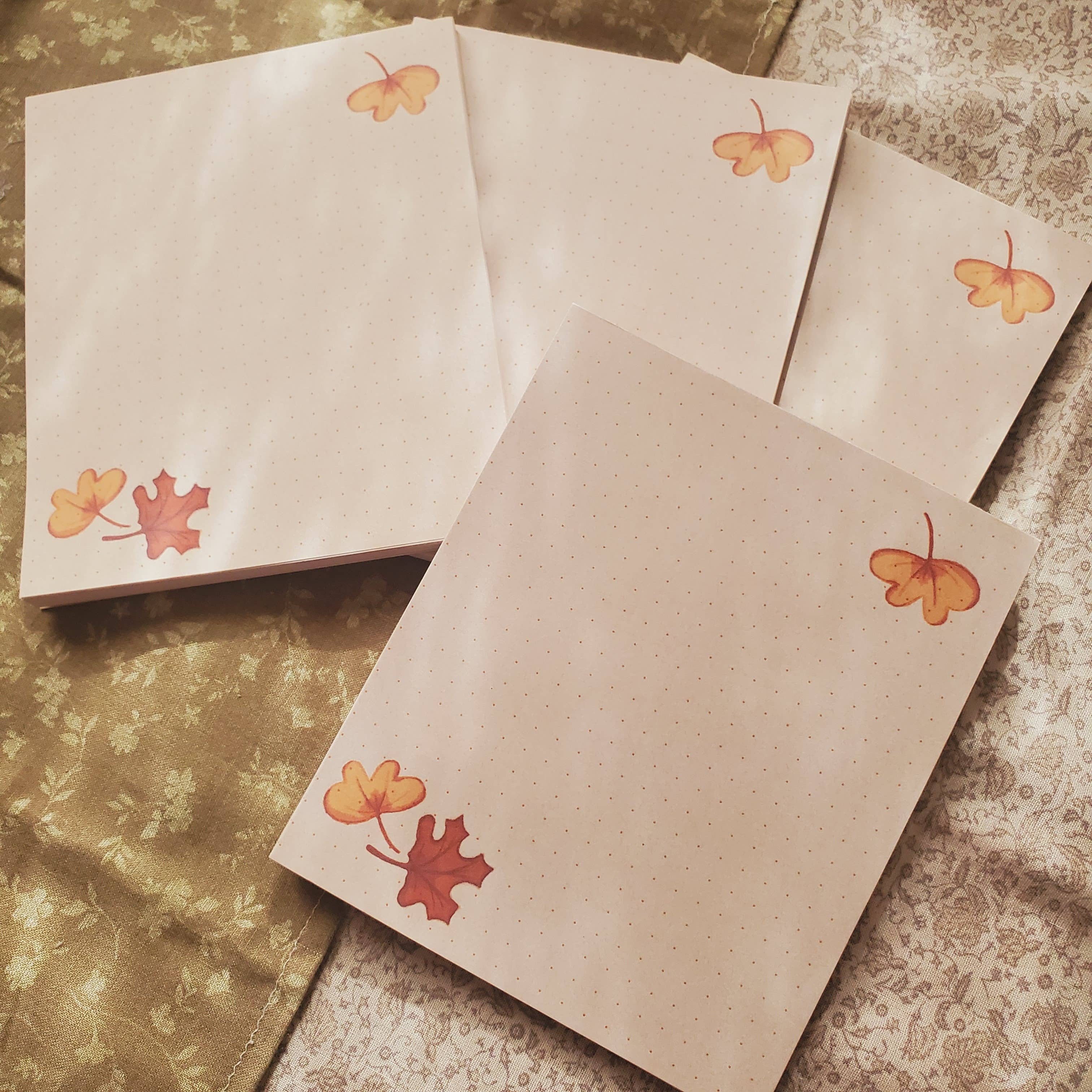 Wayward Leaves - Wholesale Notepad - Autumn Notepad2