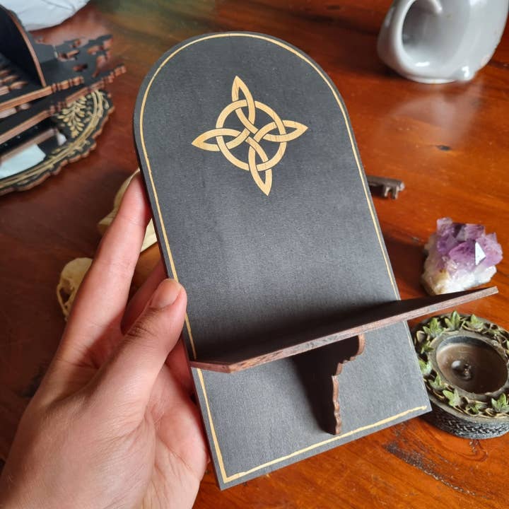 Yiska Designs - Wholesale Wall Mounted Shelf - Mini Wall Altar Witch Knot Shelf