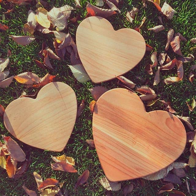 Out of the Woods of Oregon - Wholesale Cheese Board - Heart Shaped Serving Board1