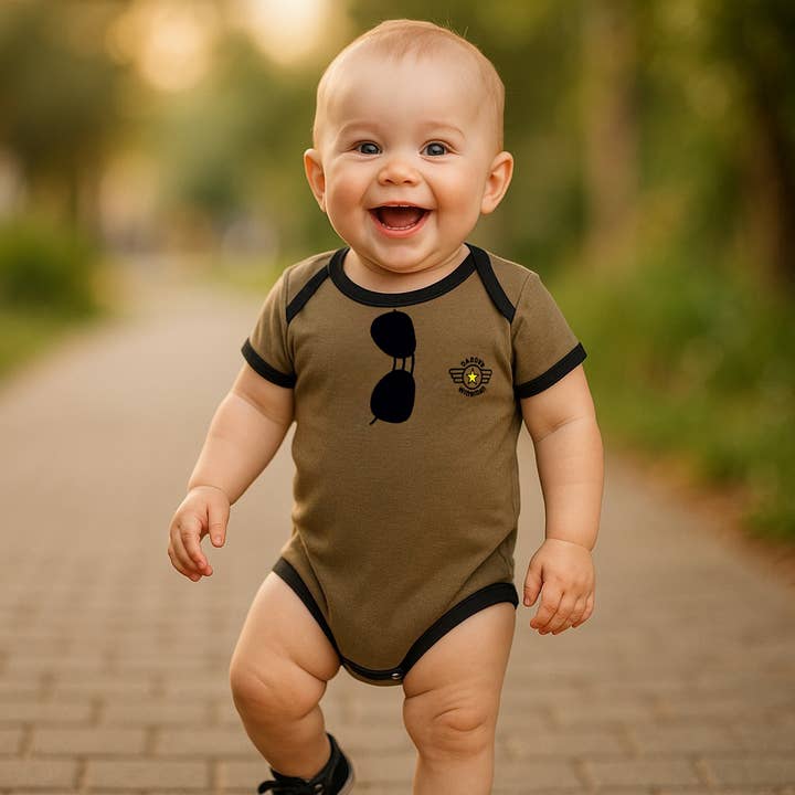 Wingman Baby Bodysuit for wholesale by Trooper Clothing