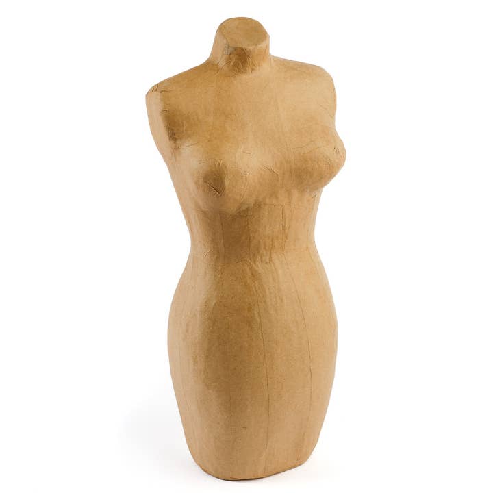 Paper Mache Display Mannequin - 17" H x 7" W x 5" D for wholesale by Factory Direct Craft