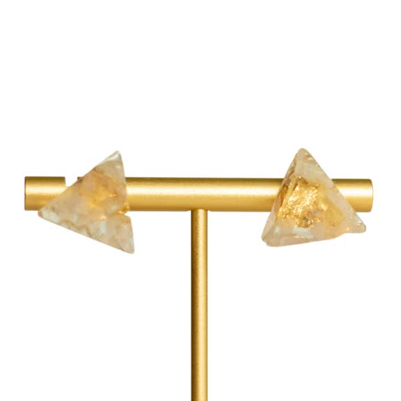 Triangle Stud Earrings for wholesale by Womxn on the Moon