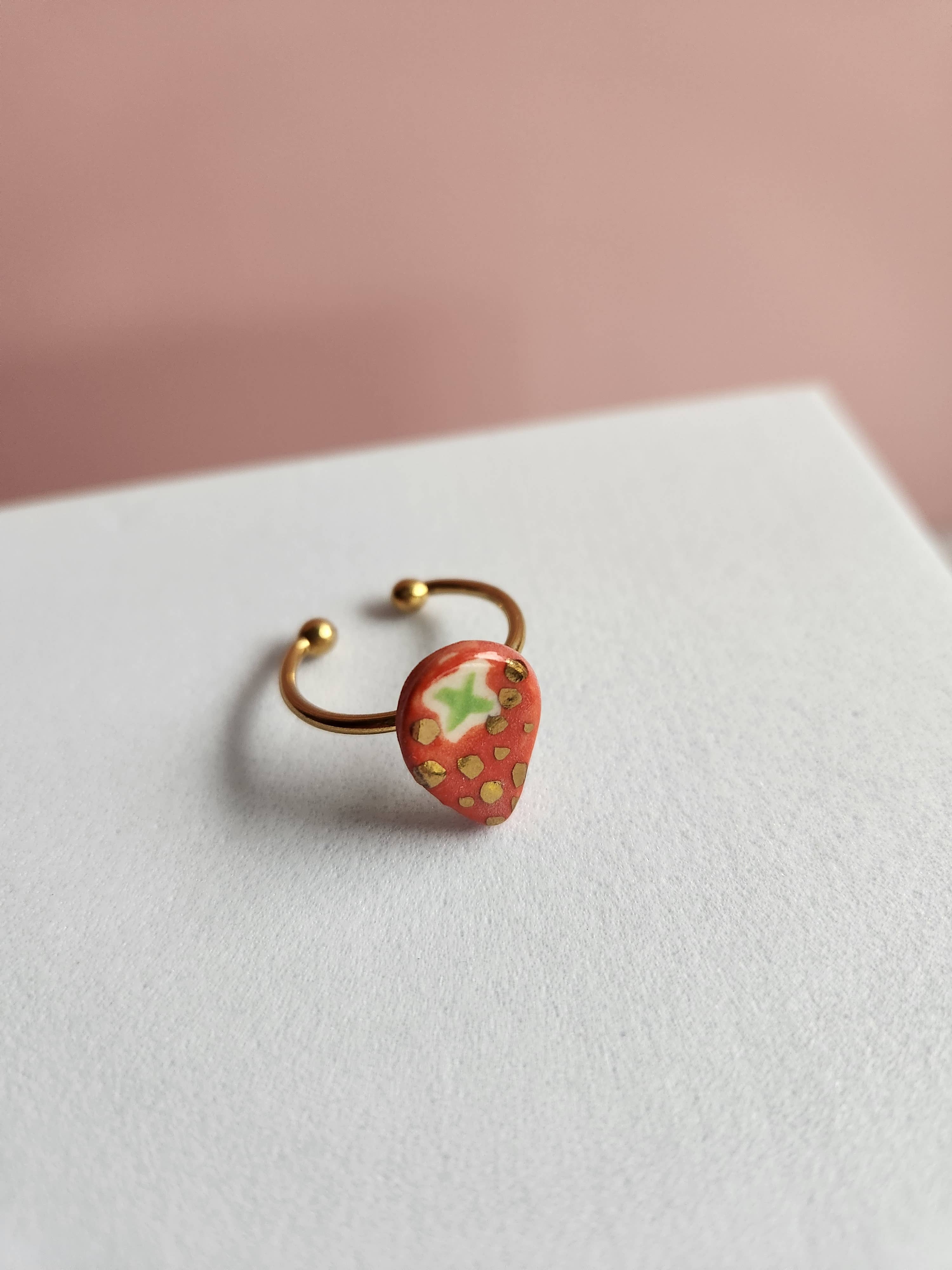 Crown & Heart - Vendita all'ingrosso Anelli cocktail/statement - Anello Strawberry